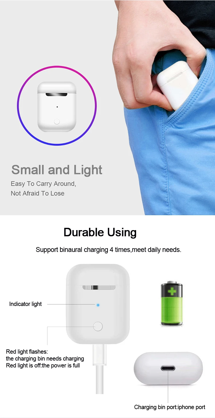 i12 Wireless Earbuds Factory Touch Function i12 tws i10 Wireless Bluetooth Earphone Headphone Manufacturer for Apple Earphone - ANKUX.COM