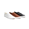 Good Quality Customized 40-46 Size Black White Brown PU Leather Flat Casual Men Shoes