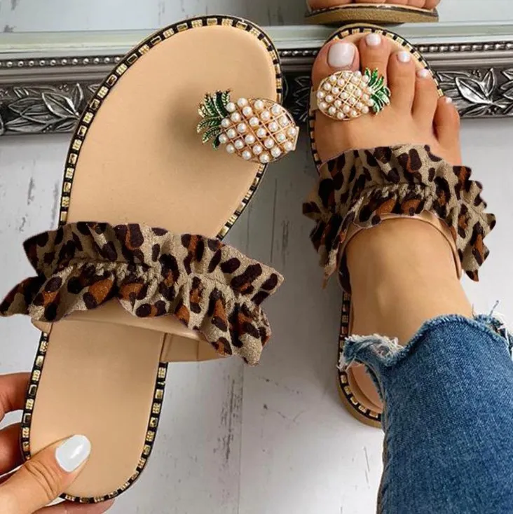 Cheap Women Flower Slippers Pineapple Pearl Flat Toe Bohemian Casual Shoes Beach Sandals Ladies Leopard Print Shoes Slipper 2021, Black,green,yellow,khaki,pink,leopard print
Cheap Women Flower Slippers Pineapple Pearl Flat Toe Bohemian Casual Shoes Beach Sandals Ladies Leopard Print Shoes Slipper 2021, Black,green,yellow,khaki,pink,leopard print