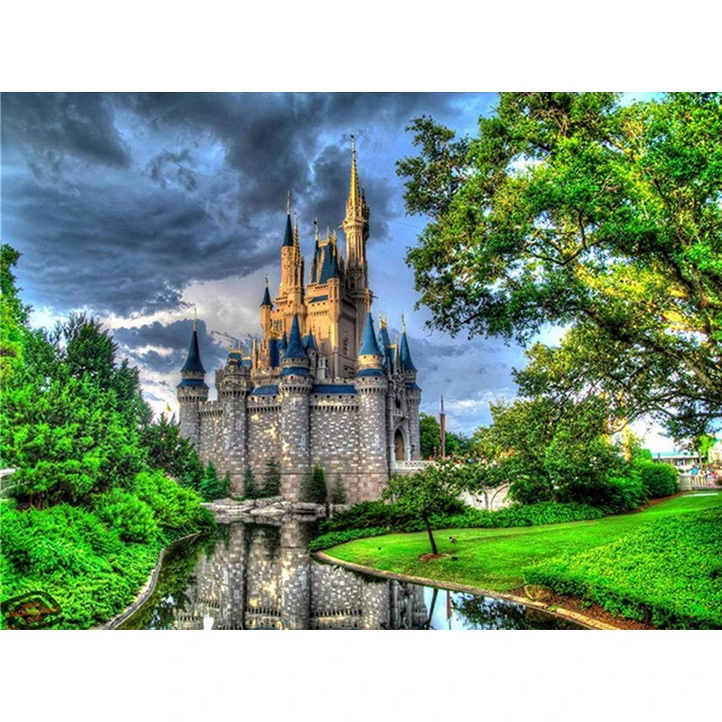 HUACAN Wholesale 5D DIY Diamond Painting 40x50cm Castle in the Forest Full Drill Wholesale Diamond Embroidery Art Kits
HUACAN Wholesale 5D DIY Diamond Painting 40x50cm Castle in the Forest Full Drill Wholesale Diamond Embroidery Art Kits