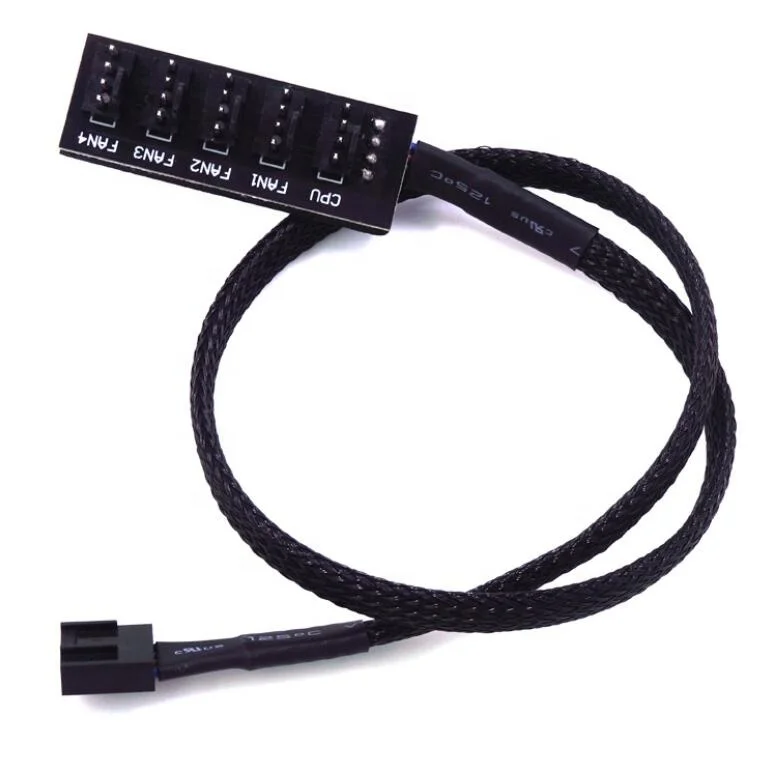 1PC 4-Pin Cooling Fan Splitter 1 To 5 Durable Sturdy Fan Hub Extension Cable Hub Fan HUB Supports 3-pin 4-pin Extension Cable, Black
1PC 4-Pin Cooling Fan Splitter 1 To 5 Durable Sturdy Fan Hub Extension Cable Hub Fan HUB Supports 3-pin 4-pin Extension Cable, Black