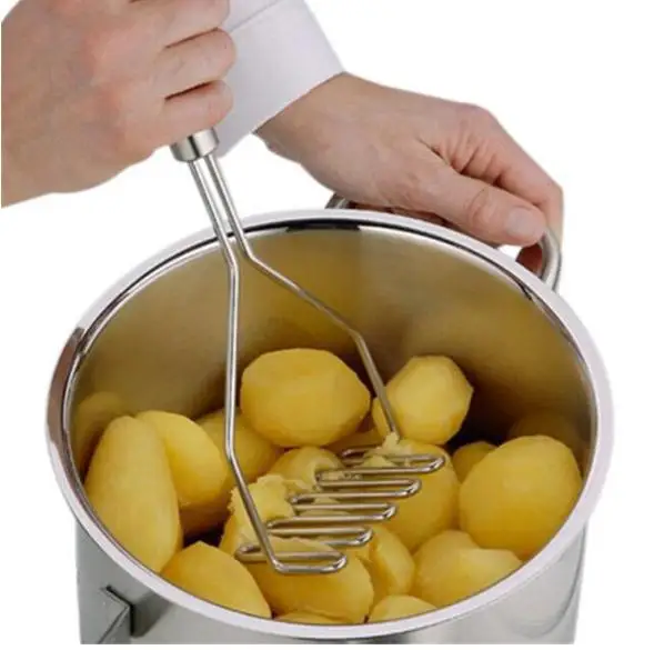 Stainless Steel Wave Shape Potato Masher Tool Kitchen Bar Potatoes Crusher Crushing Tool Kitchen Accessories
Stainless Steel Wave Shape Potato Masher Tool Kitchen Bar Potatoes Crusher Crushing Tool Kitchen Accessories
