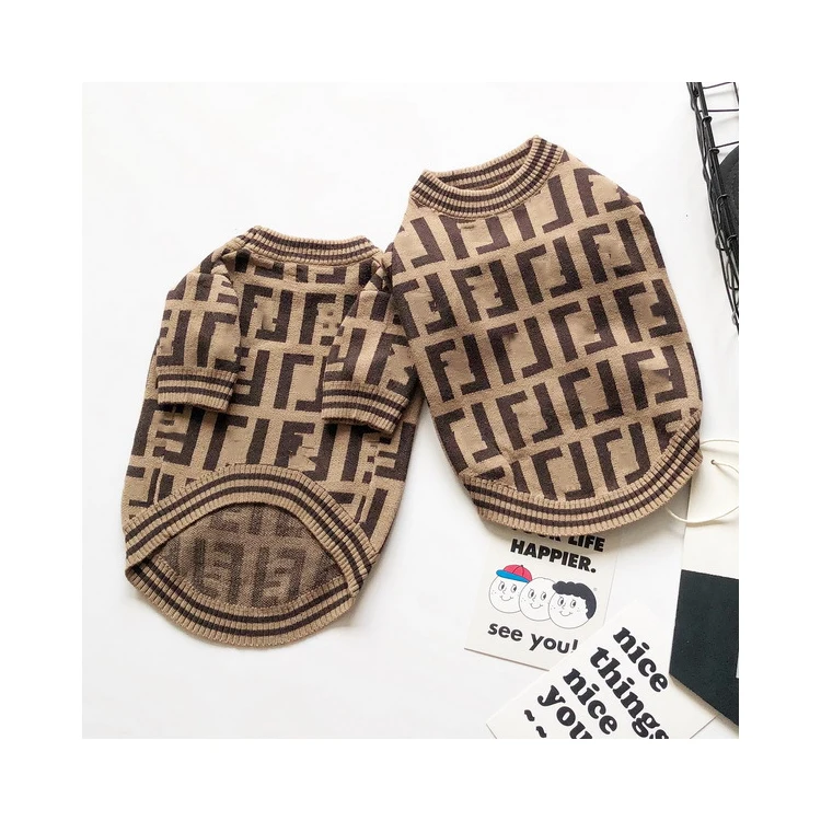 Factory Wholesale Fashionable Luxury brand autumn winter warm pullover pet sweater dog clothes
Factory Wholesale Fashionable Luxury brand autumn winter warm pullover pet sweater dog clothes