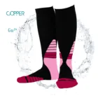 High Quality Custom Nylon 20-30 Mmhg Women/Men Medical Graduated Performance Sports Running Compression Socks