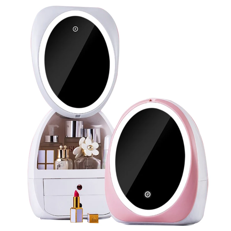Multifunctional USB Rechargeable LED Lights makeup vanity table with mirror, Pink,gray
Multifunctional USB Rechargeable LED Lights makeup vanity table with mirror, Pink,gray