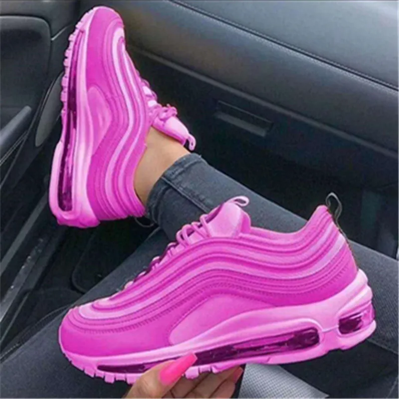 Women's fashion sneakers shoes quality comfortable casual shoes for women lace up pink and purple air cushion sneakers, Purple/pink
Women's fashion sneakers shoes quality comfortable casual shoes for women lace up pink and purple air cushion sneakers, Purple/pink