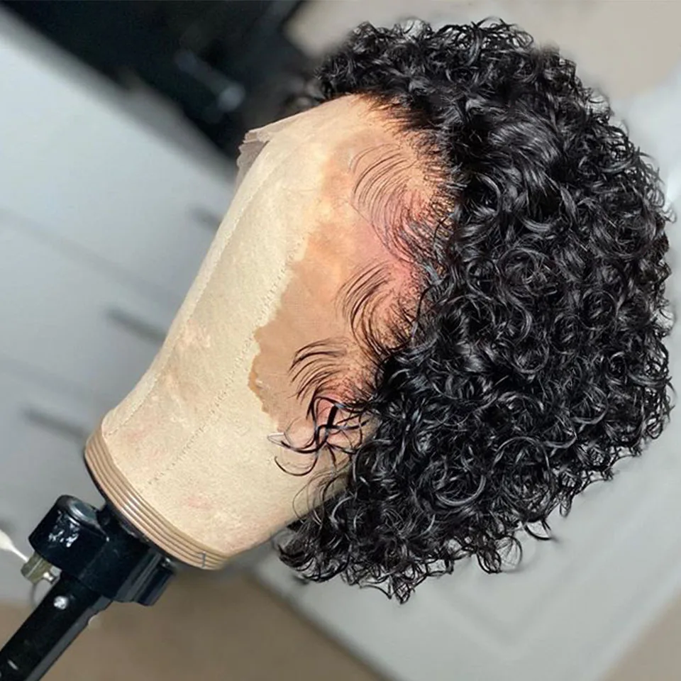 Pixie Cut Human Hair Bob Wig Curly Lace Front Short Curly Human Hair Wig Brazilian Curly Lace Wigs, Accept customer color chart
Pixie Cut Human Hair Bob Wig Curly Lace Front Short Curly Human Hair Wig Brazilian Curly Lace Wigs, Accept customer color chart