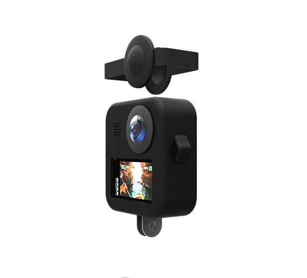 360 Degree Panoramic Camera Accessories Silicone Housing Protective Case with Lens Cover for GoPro Max, Black
360 Degree Panoramic Camera Accessories Silicone Housing Protective Case with Lens Cover for GoPro Max, Black