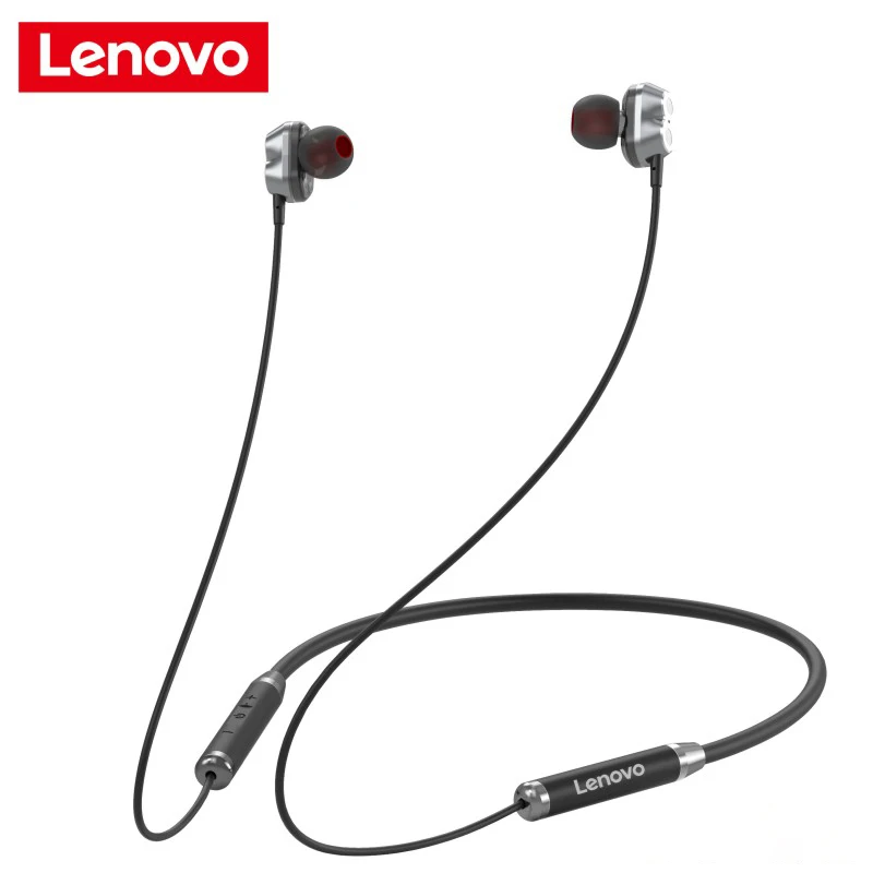 Original Lenovo HE08 Dual Dynamic New Upgrade 4 Speakers HIFI Stereo HD Call Waterproof Neckband Wireless Sports Headphones, Black
Original Lenovo HE08 Dual Dynamic New Upgrade 4 Speakers HIFI Stereo HD Call Waterproof Neckband Wireless Sports Headphones, Black