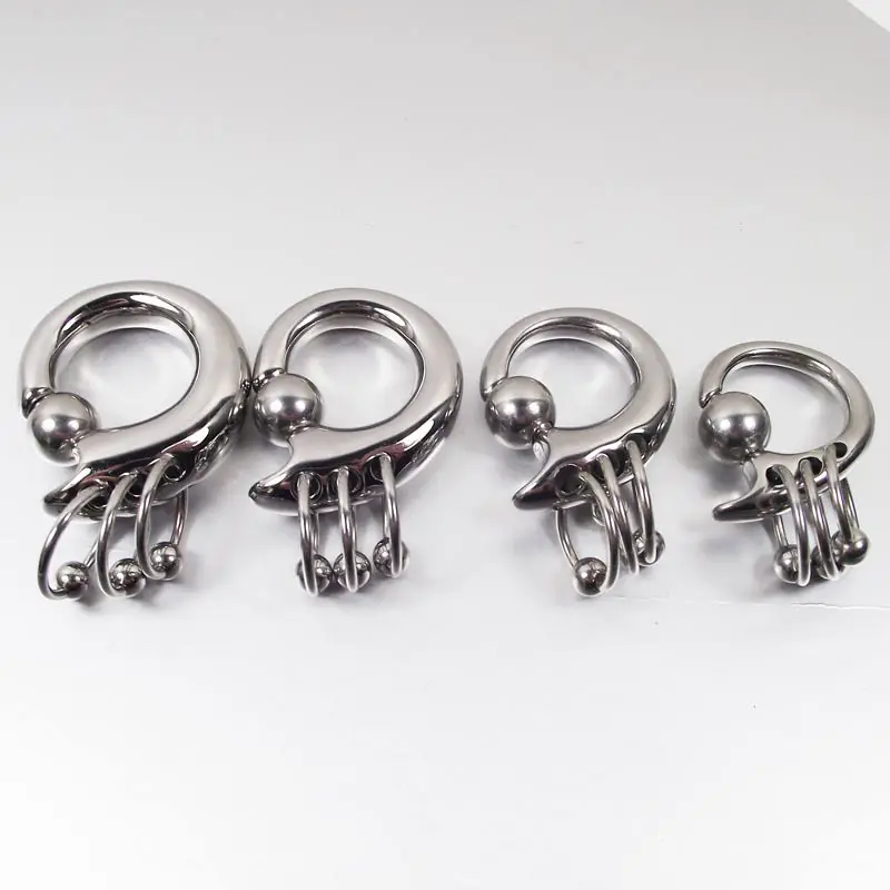 Large Size 316L Stainless Steel Spring 3 Captive Beads Rings CBR Monster Ear Plug Body Piercing Jewelry
Large Size 316L Stainless Steel Spring 3 Captive Beads Rings CBR Monster Ear Plug Body Piercing Jewelry