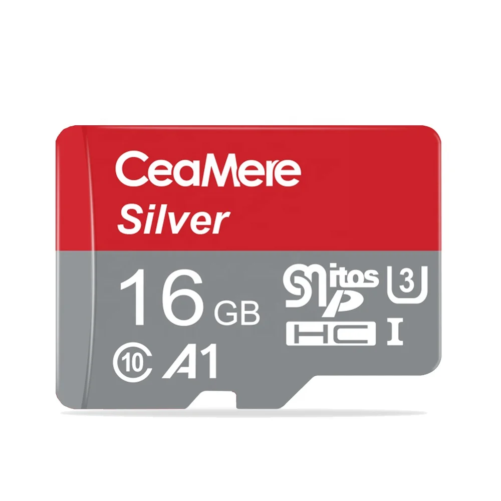 

Wholesale Ceamere Silver Memory card 16GB 32GB 64GB 128GB 256GB 200GB 400G A1 Class 10 UHS-3 Flash Micro TF SD Memory Cards
