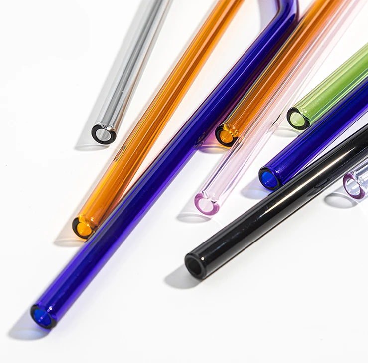 Colored Glass straw set with custom paper box case 8mm and 14mm straight straw and cleaner, Colorful
Colored Glass straw set with custom paper box case 8mm and 14mm straight straw and cleaner, Colorful