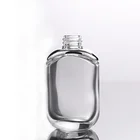 Wholesale 30 ml transparent rectangle essential oil glass bottle with pump dropper empty bottles