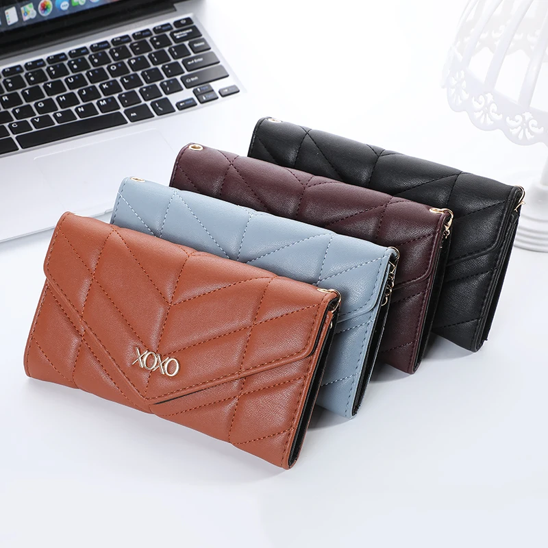 New long soft pu leather buckle ladies wallet large capacity multi pockets wallet with chain, As the picture or customized
New long soft pu leather buckle ladies wallet large capacity multi pockets wallet with chain, As the picture or customized