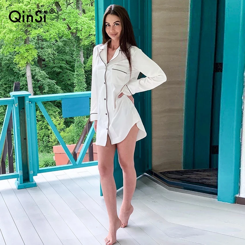 QINSI White Sale Satin Summer Satin Shirt Bathrobe Women Bride Bridesmaid Wedding Robe Dress Gown Sexy Solid Long Sleepwear S-L
QINSI White Sale Satin Summer Satin Shirt Bathrobe Women Bride Bridesmaid Wedding Robe Dress Gown Sexy Solid Long Sleepwear S-L
