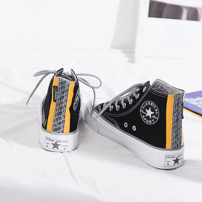 Stock fashion sport sneaker high top flats printer upper woman canvas shoe, Optional
Stock fashion sport sneaker high top flats printer upper woman canvas shoe, Optional
