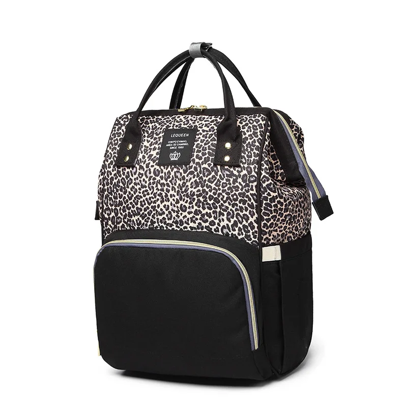 Large Capacity Multi-Function Fashion design leopard Mommy Backpack Portable Diaper Bag
Large Capacity Multi-Function Fashion design leopard Mommy Backpack Portable Diaper Bag