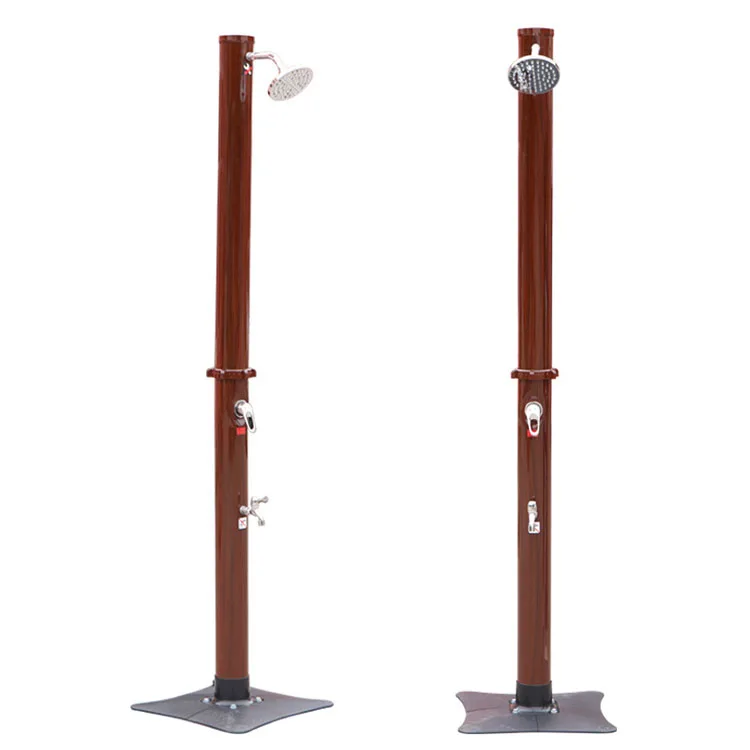 Free-standing Outdoor Solar Heated Pool Shower