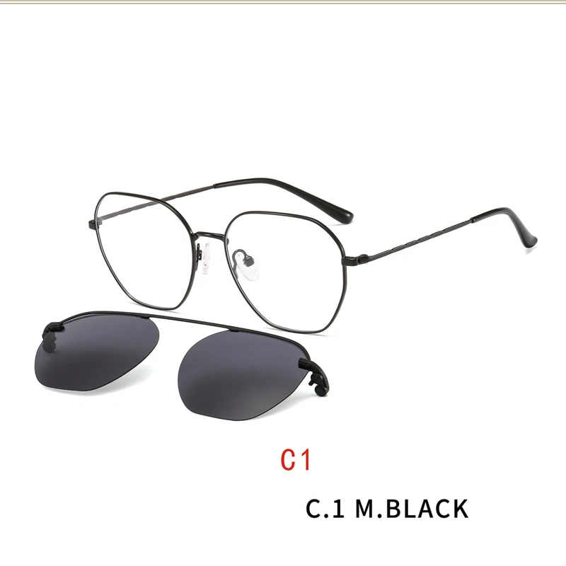 Sunglasses Men Women Magnetic Clip On Glasses metal square Optical Prescription Eyewear Frames Eyeglass
Sunglasses Men Women Magnetic Clip On Glasses metal square Optical Prescription Eyewear Frames Eyeglass