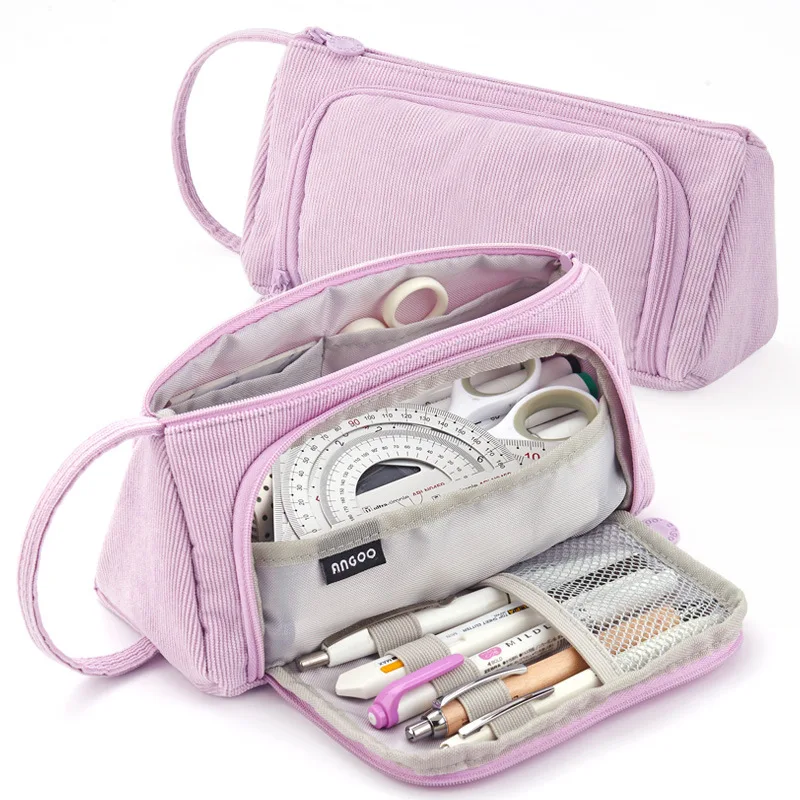 Corduroy Pencil Bag Large Capacity Pencil Pouch Fountain Pen Storage Bag Multifunctional Stationery Box Children School Supplies
Corduroy Pencil Bag Large Capacity Pencil Pouch Fountain Pen Storage Bag Multifunctional Stationery Box Children School Supplies