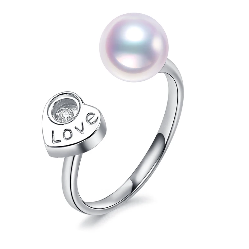 high end Love Heart Style S925 Jewelry 9-9.5mm Freshwater Pearl Ring Valentine Gift for girl
high end Love Heart Style S925 Jewelry 9-9.5mm Freshwater Pearl Ring Valentine Gift for girl