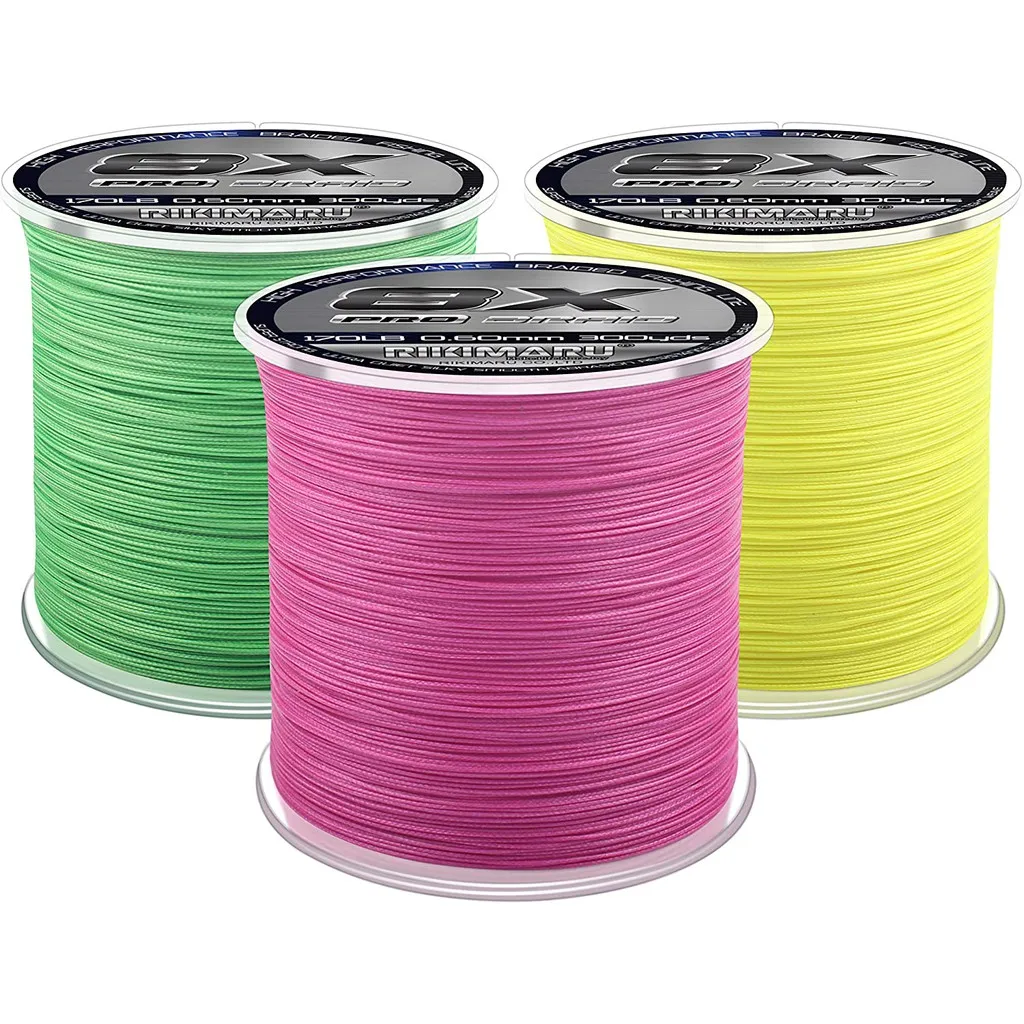 Rikimaru 8X pro Braids 300yds 1000yds For Long Casting Tournament Fishing Line Sea Angling Line Fresh &Salt Water hilo de pescar, Fluo-green/lemon yellow/plum pink
Rikimaru 8X pro Braids 300yds 1000yds For Long Casting Tournament Fishing Line Sea Angling Line Fresh &Salt Water hilo de pescar, Fluo-green/lemon yellow/plum pink