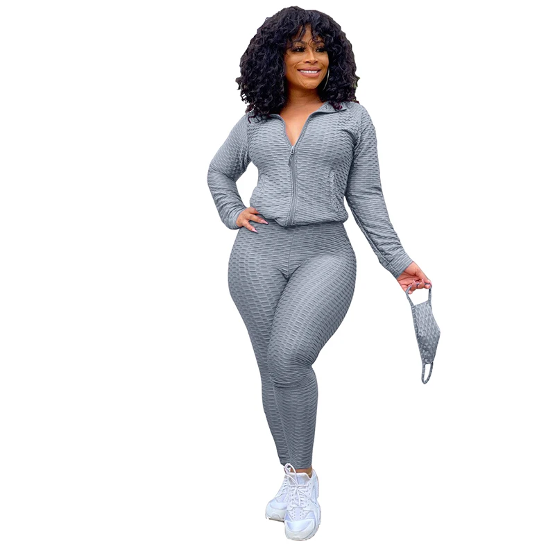 New design Spice three Piece hoddies and Butt Lifter Yoga Pants grey sweatsuit women sweatsuit set
New design Spice three Piece hoddies and Butt Lifter Yoga Pants grey sweatsuit women sweatsuit set
