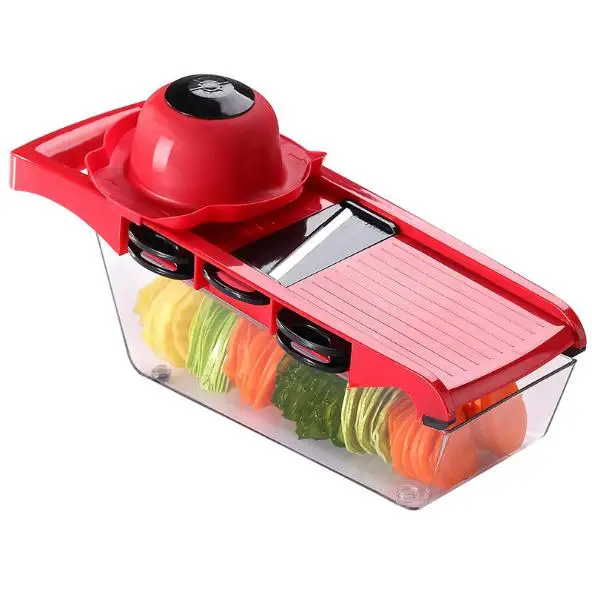 High Quality Kitchen Gadget Fruit And Vegetable Slicer Cutter Wholesale Durable Mandoline 6 In 1 Manual Vegetable Cutter Slicer, Red
High Quality Kitchen Gadget Fruit And Vegetable Slicer Cutter Wholesale Durable Mandoline 6 In 1 Manual Vegetable Cutter Slicer, Red