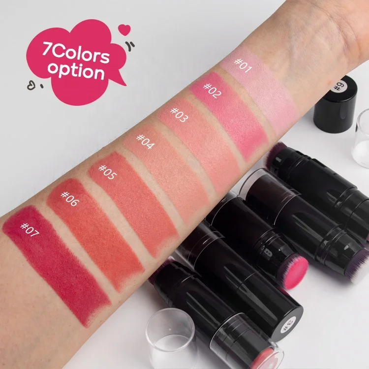New Design 7 Color Double Head Natural Cheek Makeup Stick Cream Blush Stick With Brush
New Design 7 Color Double Head Natural Cheek Makeup Stick Cream Blush Stick With Brush