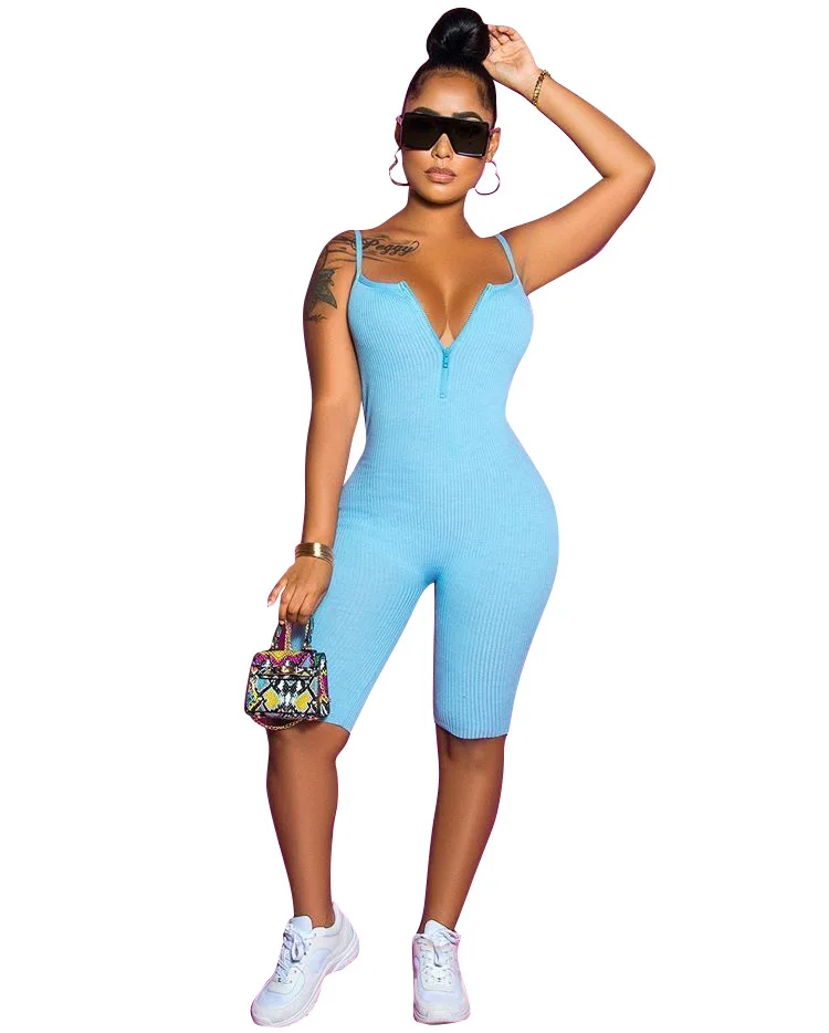 2021 New Arrivals Summer Fashion Women Casual Front Zipper Sleeveless Backless Slim Short Pants Solid Romper Jumpsuit, Picture show
2021 New Arrivals Summer Fashion Women Casual Front Zipper Sleeveless Backless Slim Short Pants Solid Romper Jumpsuit, Picture show