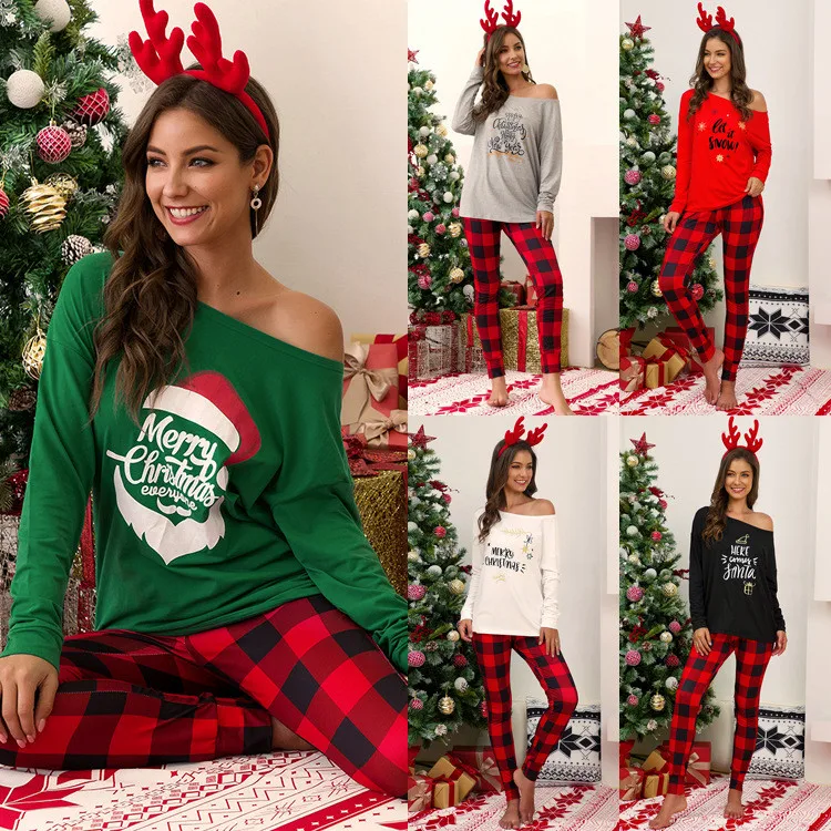 Y-3252 20020 Hot Sale Women's Casual Christmas Plaid Pants Printed Top Set, Customized color
Y-3252 20020 Hot Sale Women's Casual Christmas Plaid Pants Printed Top Set, Customized color