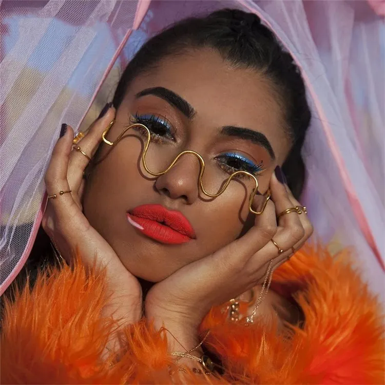New Fashion Diamond Crystal rhinestone half frame wave sunglasses decorative glasses frame, Mix color or custom colors
New Fashion Diamond Crystal rhinestone half frame wave sunglasses decorative glasses frame, Mix color or custom colors