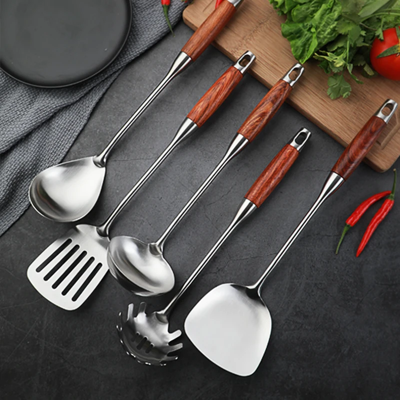 Highly Quality stainless steel home cooking tools kitchen utensils set with wooden handle
Highly Quality stainless steel home cooking tools kitchen utensils set with wooden handle
