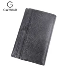 2019 fashion customized black leather wallet for men long money wallet for men