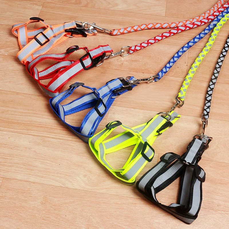 Wholesale Hot sale Night Safety Reflective Nylon Pet Dog Harness Leash With Soft Handle For Walking Dogs, As pictures
Wholesale Hot sale Night Safety Reflective Nylon Pet Dog Harness Leash With Soft Handle For Walking Dogs, As pictures