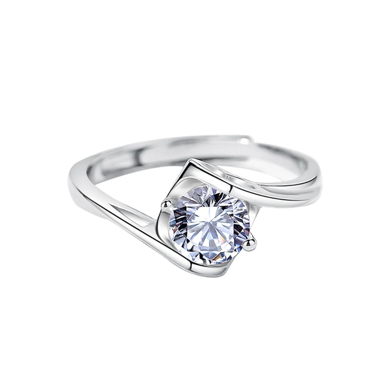 Elegant Dainty Engagement Ring Design 925 Sterling Silver Moissanite Diamond Bridal Wedding Ring Adjustable
Elegant Dainty Engagement Ring Design 925 Sterling Silver Moissanite Diamond Bridal Wedding Ring Adjustable