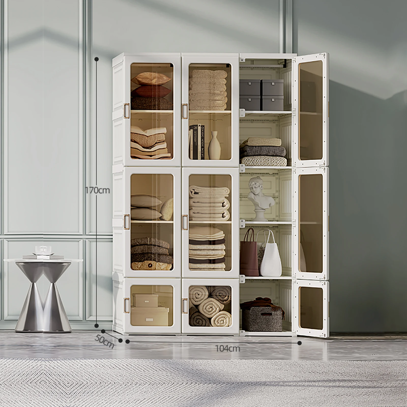 Mayibox closets 2022 Large Storage Furniture Foldable Cabinet Plastic Portable closets plastic foldable wardrobe Mayi box, White
Mayibox closets 2022 Large Storage Furniture Foldable Cabinet Plastic Portable closets plastic foldable wardrobe Mayi box, White