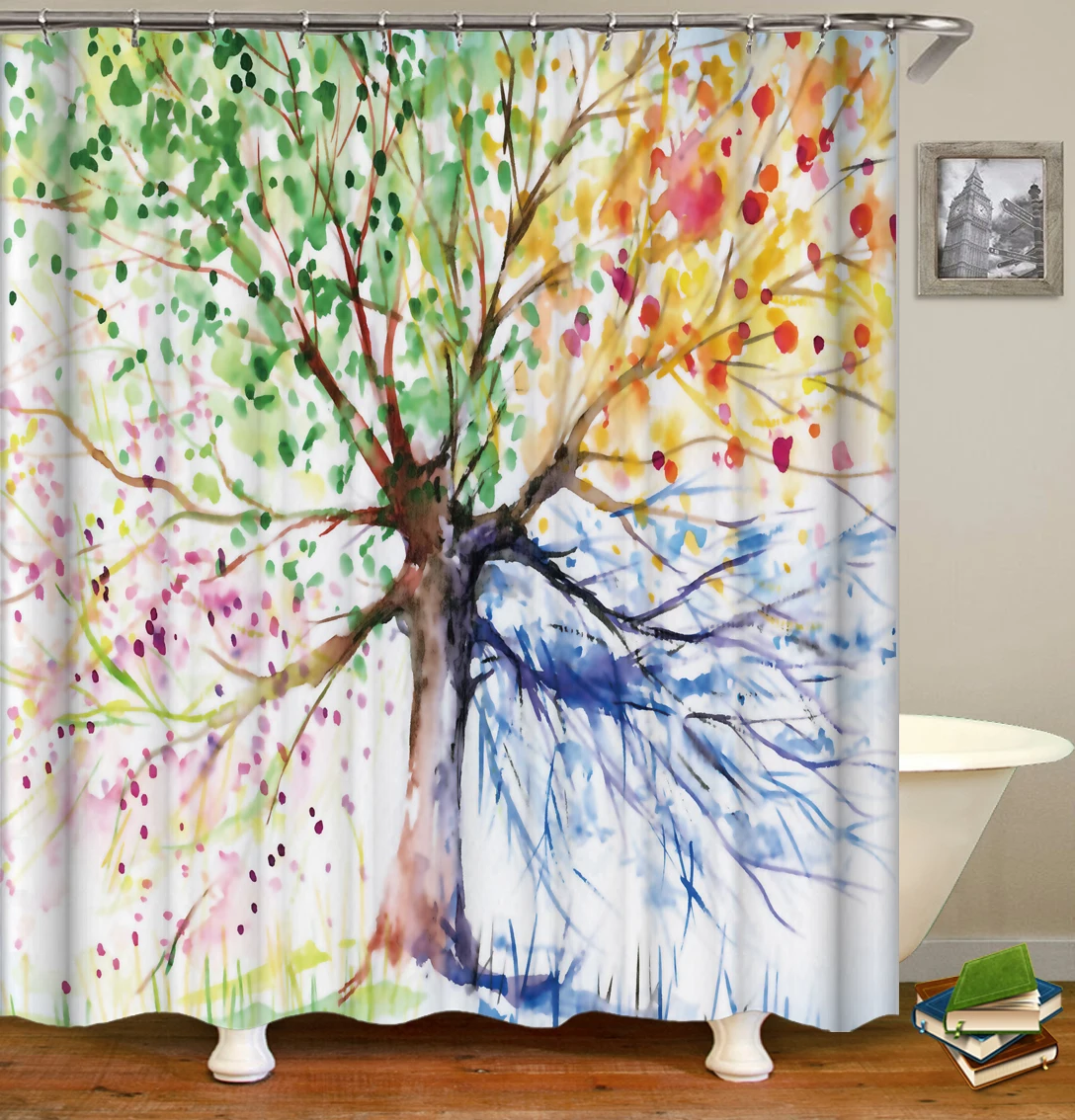 Drop shipping, Nordic plant waterproof household products 3D custom digital printing polyester shower curtain/, Customized color
Drop shipping, Nordic plant waterproof household products 3D custom digital printing polyester shower curtain/, Customized color