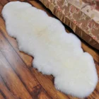White Soft Fluffy Sheepskin Faux Fur Kids Room Bedroom Rug Carpets