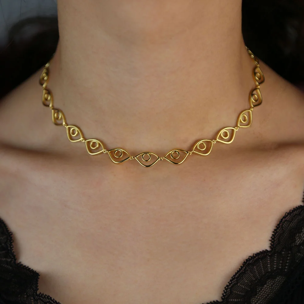 new hot sale Turkish Eye links chain 35+10cm choker Necklaces lucky symbol party geometric jewelry for wholesale custom necklace, Black
new hot sale Turkish Eye links chain 35+10cm choker Necklaces lucky symbol party geometric jewelry for wholesale custom necklace, Black