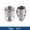 quick coupling type A+C OEM kinds of type camlock coupling reducer for hose shank