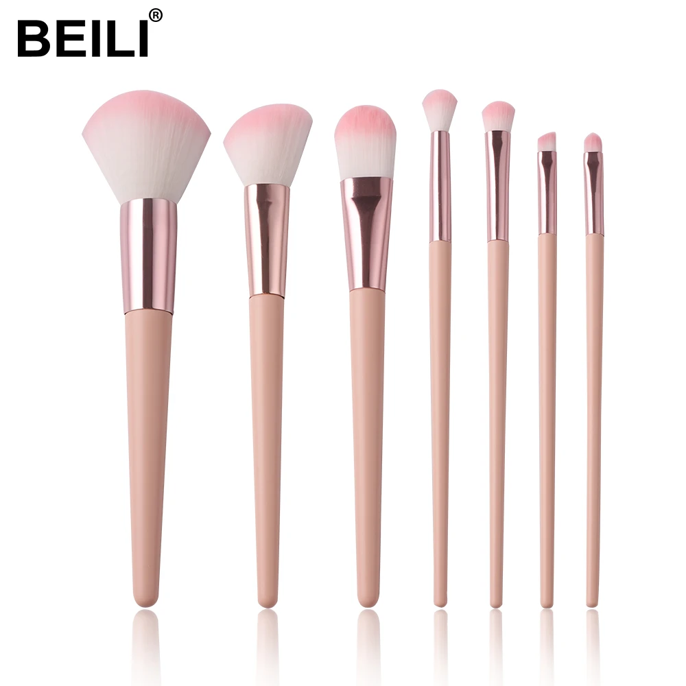 BEILI set maquilaje sephora 7pcs pink durable wooden handle high quality stylists brush super soft hair short shader brush
BEILI set maquilaje sephora 7pcs pink durable wooden handle high quality stylists brush super soft hair short shader brush