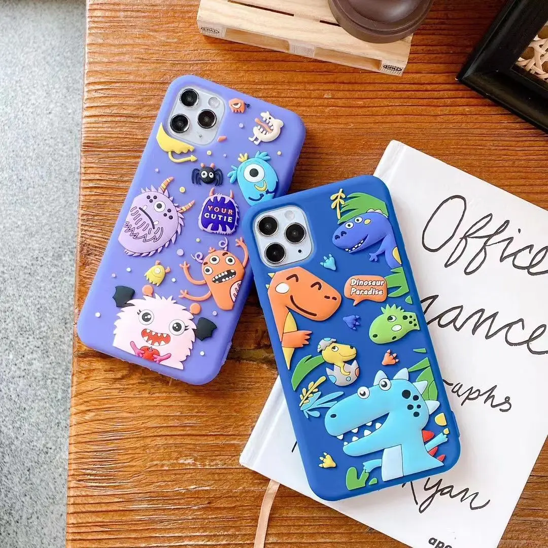 3D Cute Cartoon Dinosaur Anti-drop Phone Case For iPhone 12 11 Pro Max X XR XS Max 7 8 Plus Silicone Case
3D Cute Cartoon Dinosaur Anti-drop Phone Case For iPhone 12 11 Pro Max X XR XS Max 7 8 Plus Silicone Case