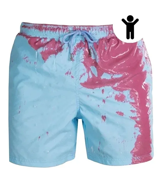 Children Swimming Trunks Change Color Beach Shorts Quick Dry Kids Beach Shorts, Multi
Children Swimming Trunks Change Color Beach Shorts Quick Dry Kids Beach Shorts, Multi