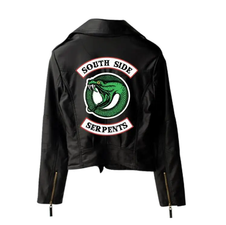 Women Riverdale Serpents Streetwear Leather Jacket BF 2021 New print Riverdale PU Print Logo Southside Riverdale Serpents Jacket
Women Riverdale Serpents Streetwear Leather Jacket BF 2021 New print Riverdale PU Print Logo Southside Riverdale Serpents Jacket