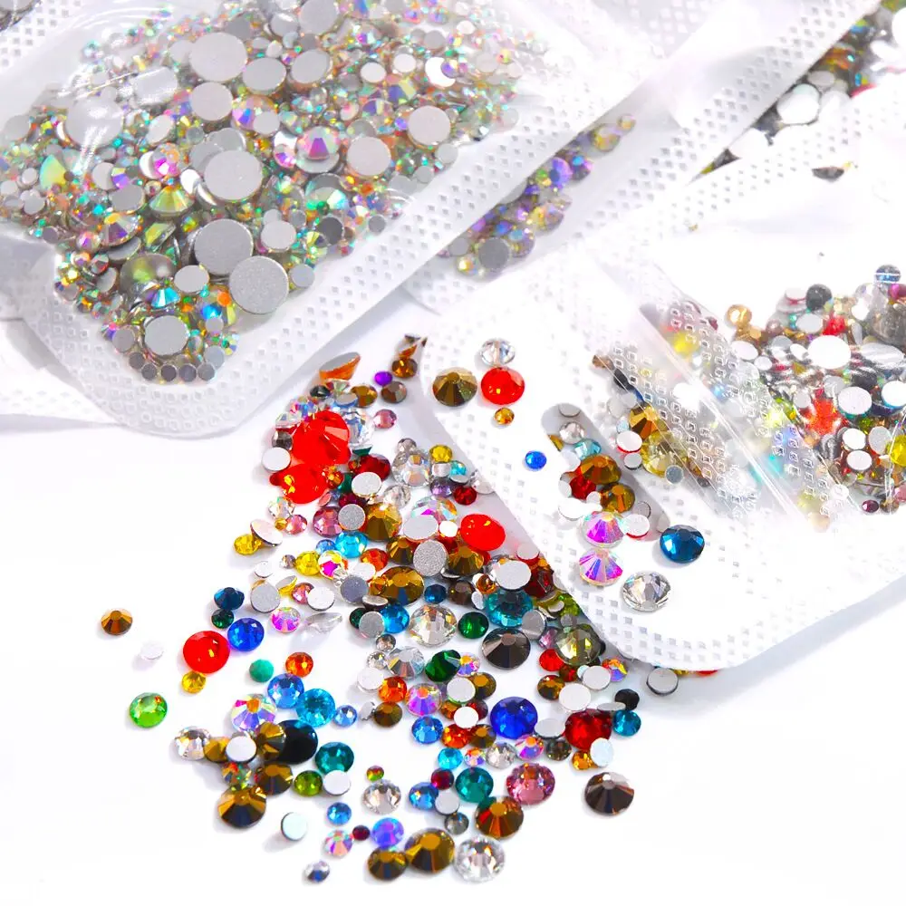 Yantuo Hot-selling Nail gemstone Rhinestone Mix Size Packing Glass Flatback Non Hotfix Rhinestone For Nail Decorations
Yantuo Hot-selling Nail gemstone Rhinestone Mix Size Packing Glass Flatback Non Hotfix Rhinestone For Nail Decorations