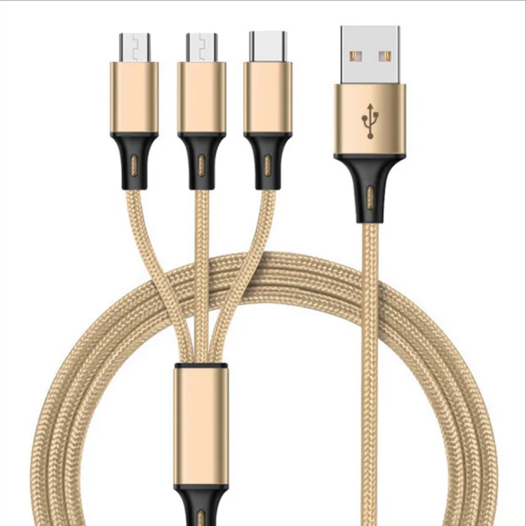 Hot Selling Nylon 3 in 1 multi-function portable Fast Charging cable for smart cellphone
Hot Selling Nylon 3 in 1 multi-function portable Fast Charging cable for smart cellphone