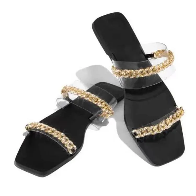 2021 fashion Lady sandals Flat comfortable slipper Women shoes house slippers, Black/ti brown
2021 fashion Lady sandals Flat comfortable slipper Women shoes house slippers, Black/ti brown