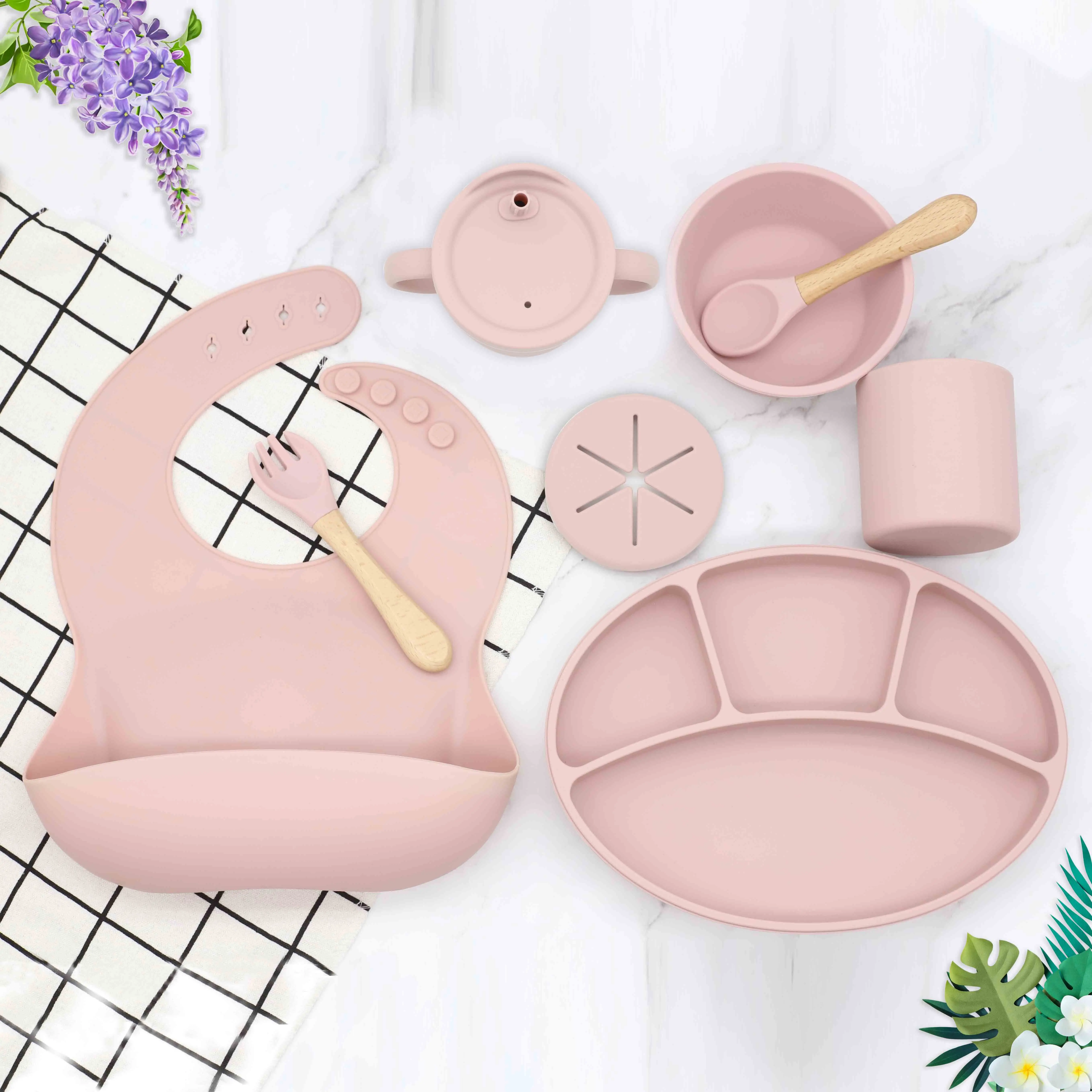 Durable Heat-resistant anti-scald food grade Baby Silicone Bib Bowl Spoon Silicone Baby Food Set
Durable Heat-resistant anti-scald food grade Baby Silicone Bib Bowl Spoon Silicone Baby Food Set