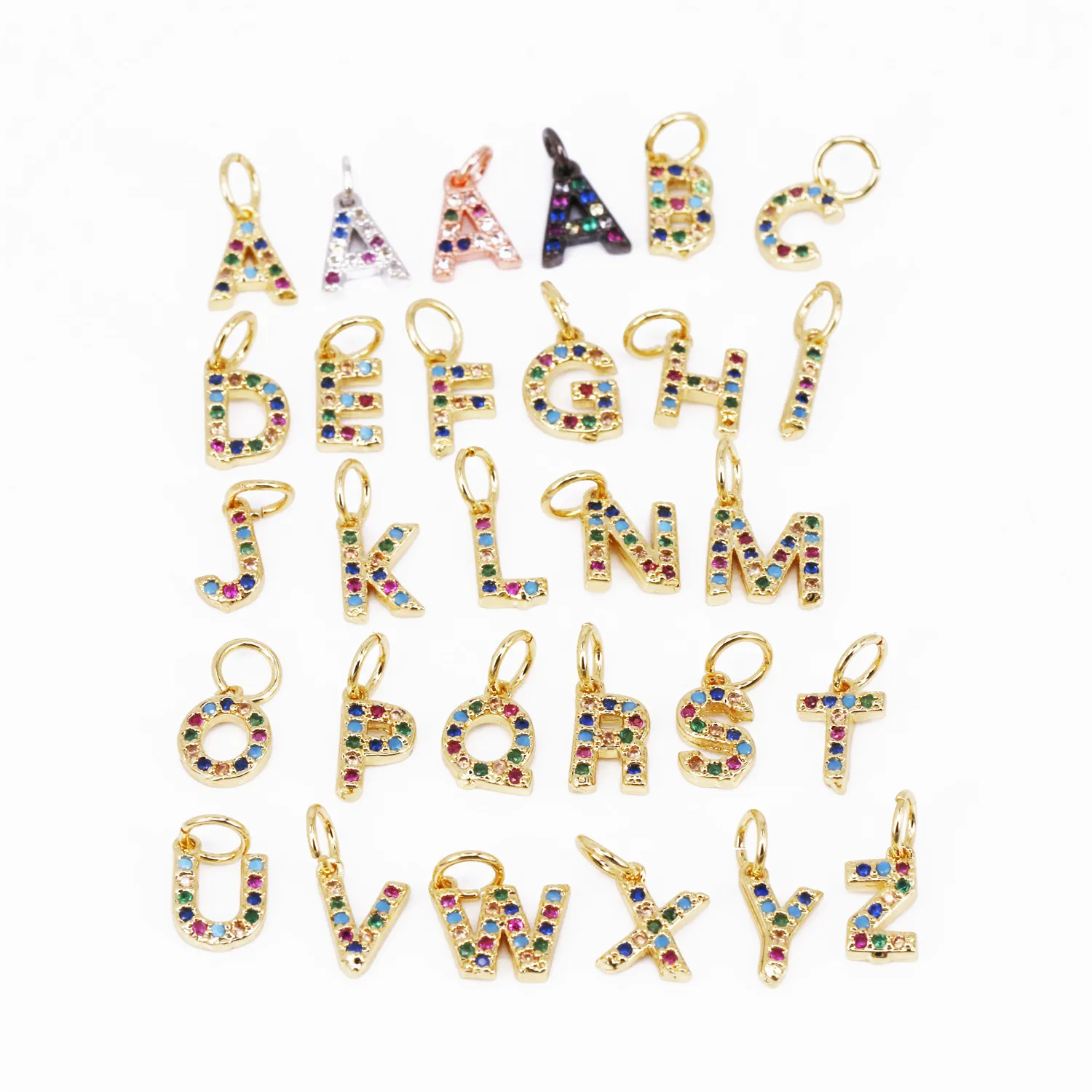 CZ copper lucky mini letter color pendant birthday holiday gift Pendant necklace pendant DIY jewelry accessories
CZ copper lucky mini letter color pendant birthday holiday gift Pendant necklace pendant DIY jewelry accessories